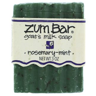 ZUM, Zum Bar, Goat's Milk Soap, Rosemary-Mint, 3 oz Bar