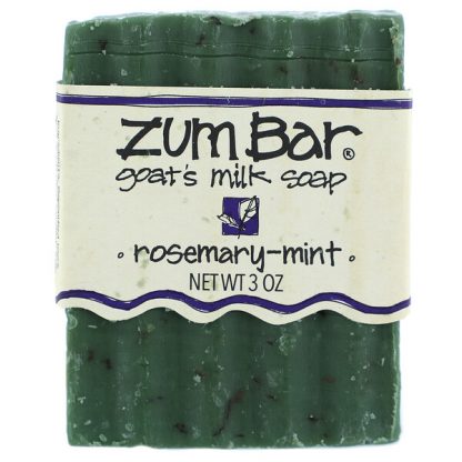 ZUM, Zum Bar, Goat's Milk Soap, Rosemary-Mint, 3 oz Bar