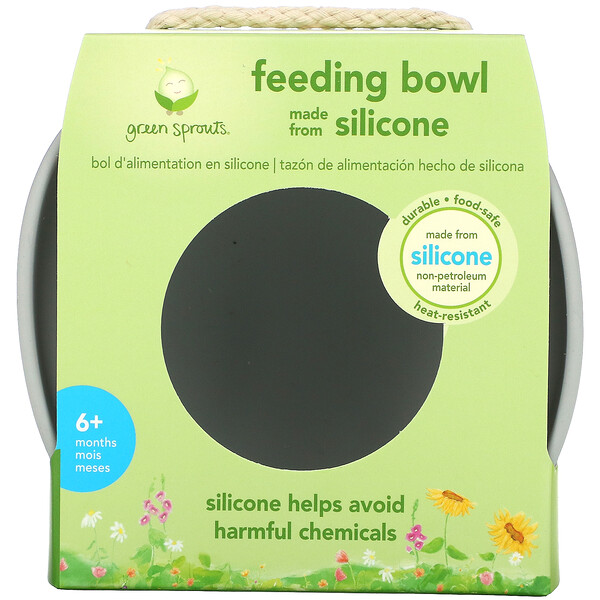 Green Sprouts, Feeding Bowl, 6+ Months, Gray, 1 Bowl