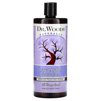 Dr. Woods, Lavender Castile Soap with Fair Trade Shea Butter, 32 fl oz (946 ml)