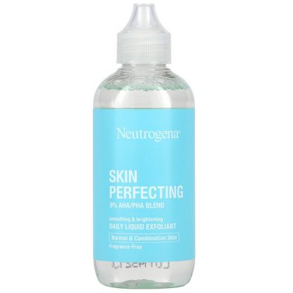 Neutrogena, Skin Perfecting, Daily Liquid Exfoliant, Normal & Combination Skin, Fragrance-Free, 4 fl oz (118 ml)