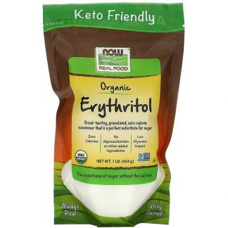 NOW Foods, Real Food, Organic Erythritol, 1 lb (454 g)