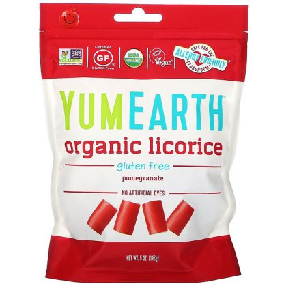 YumEarth, Organic Licorice, Pomegranate, 5 oz (142 g)