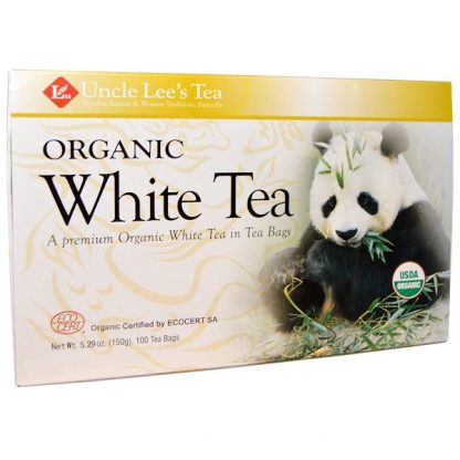 Uncle Lee's Tea, Organic White Tea, 100 Tea Bags, 5.29 oz (150 g)