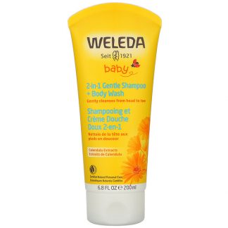 Weleda, Calendula Extracts, 2-in-1 Gentle Shampoo + Body Wash, 6.8 fl oz (200 ml)