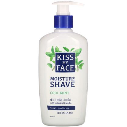 Kiss My Face, 4 in 1 Moisture Shave, Cool Mint, 11 fl oz (325 ml)