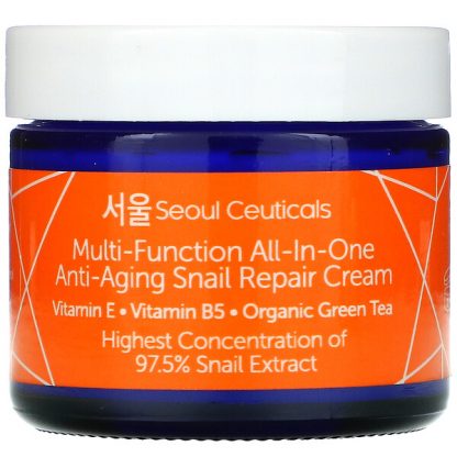 SeoulCeuticals, Multi-Function All-In-One Anti-Aging Snail Repair Cream, 2 fl oz (60 ml)