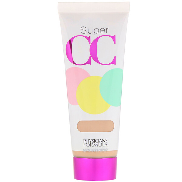 Physicians Formula, Super CC, Color-Correction + Care Cream, SPF 30, Light, 1.2 fl oz (35 ml)