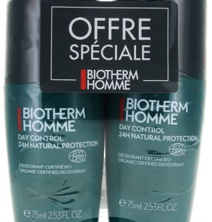 Biotherm Homme, Day Control Natural Protect 24H Roll-On Set of 2 x 75ml