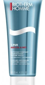 Biotherm Homme, T-Pur Anti Oil & Wet Clay-Like Unclogging Purifying Cleanser 125ml