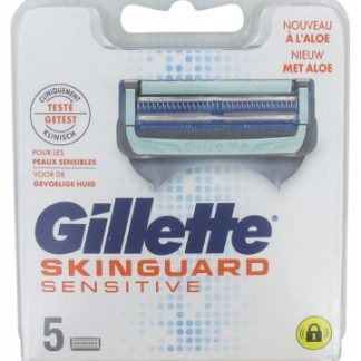 Gillette, Skinguard Sensitive Refill of 5 Blades with Aloe