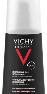 Vichy, Homme 24 HR Ultra-Refreshing Deodorant Spray 100ml