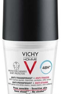 Vichy, Homme 48H Antiperspirant Deodorant Anti-Mark Roll-On 50ml