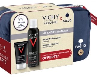 Vichy, Homme Anti-Irritation Kit + Blue Marine FAGUO Case Offered