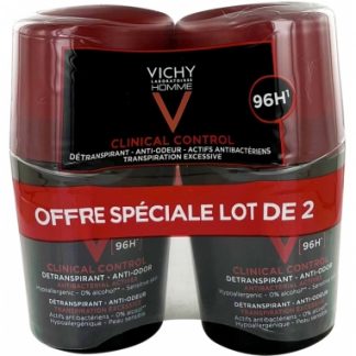 Vichy, Homme Clinical Control Detranspirant Deodorant Anti-Odor 96H 2 x 50ml