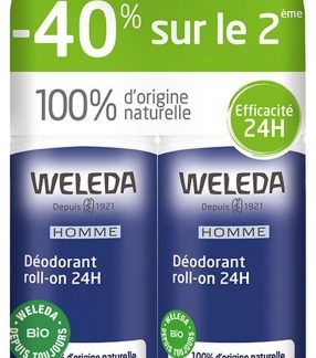 Weleda, Men Deodorant Roll-on 24H 2 x 50ml